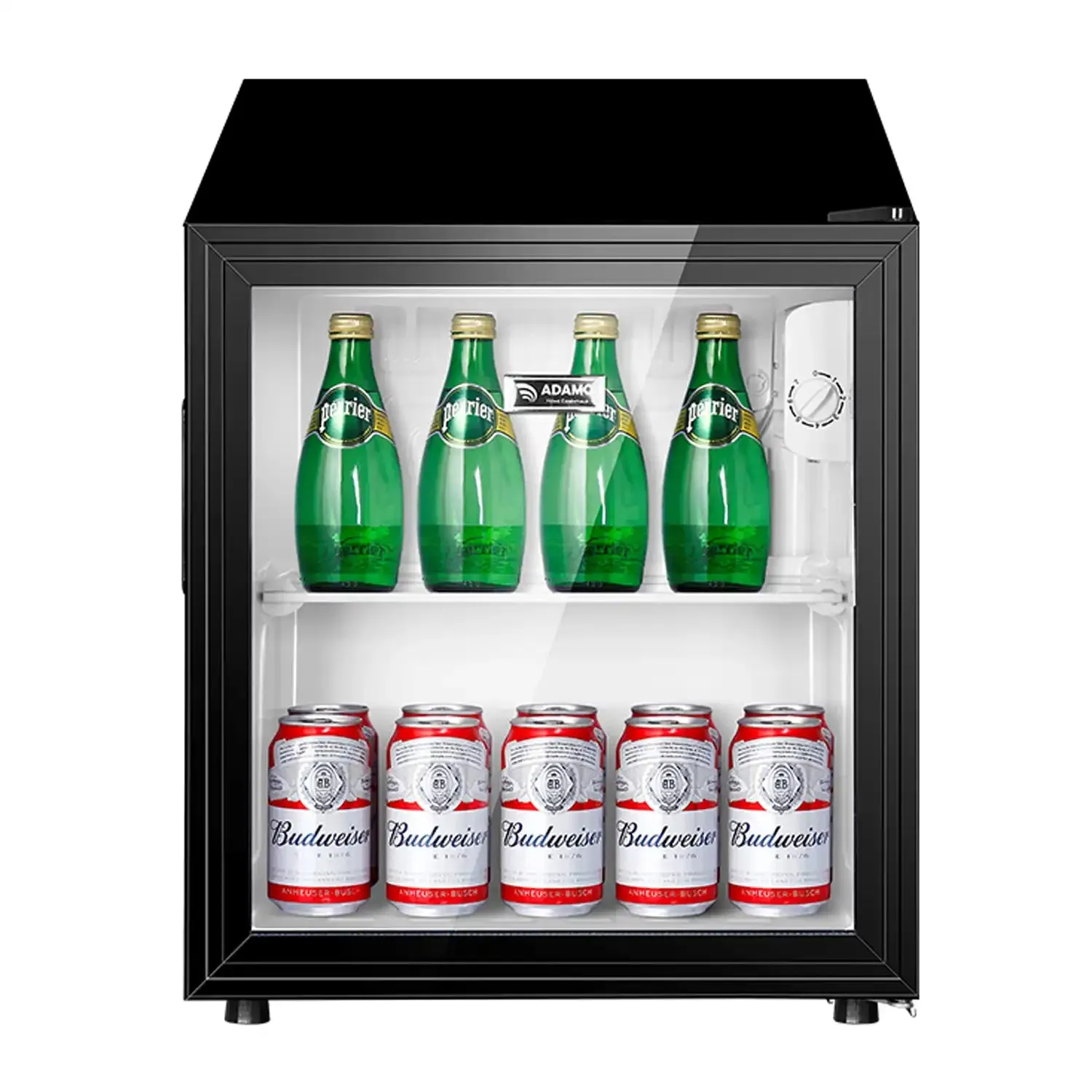 Table Top Fridge with Glass Door - Black