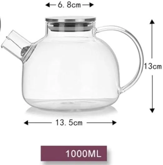 Tea Party | 2 Double Wall Cup   Glass Teapot