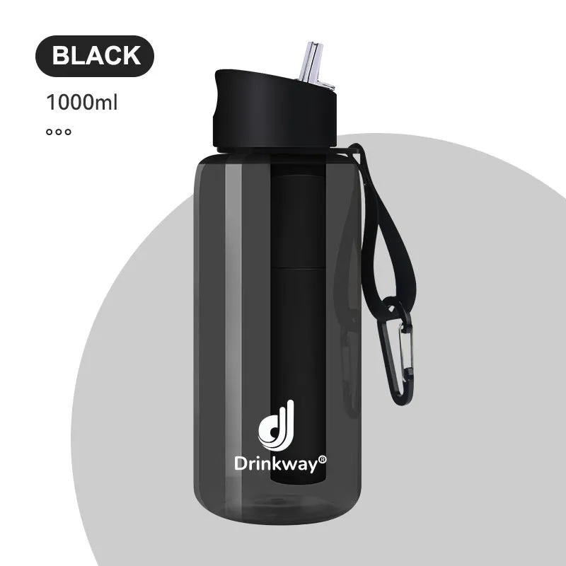 Wild Survival Direct Drinking Filter Kettle Travel Sports Portable Easy Water Purifier