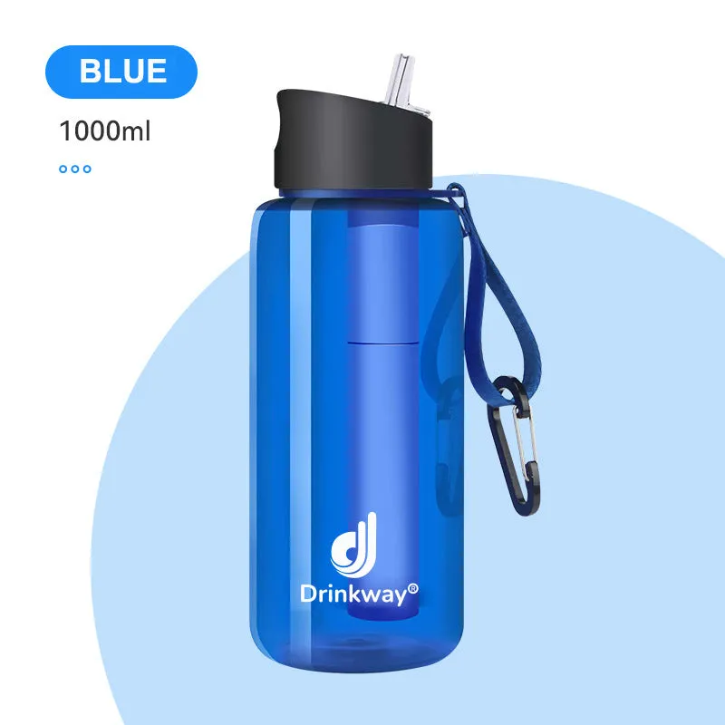 Wild Survival Direct Drinking Filter Kettle Travel Sports Portable Easy Water Purifier